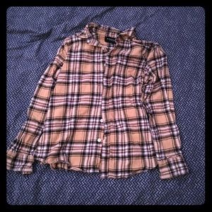Yellow Long sleeve flannel